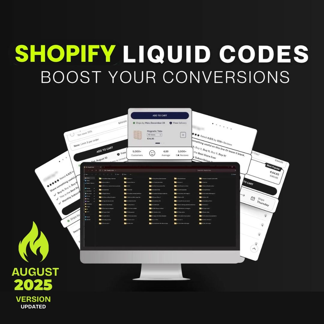 150+ Shopify Ultimate Code Snippets